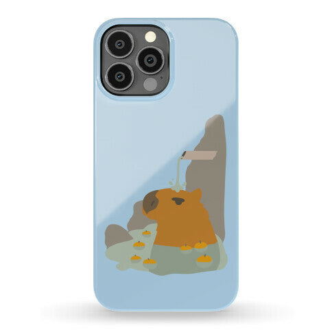 Capybara Hot Spring Phone Case